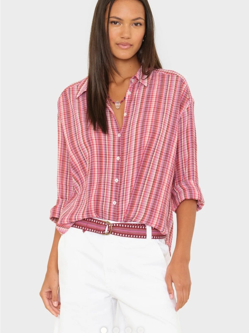 NWT Xirena Jace Shirt in Ruby Quartz size XS
